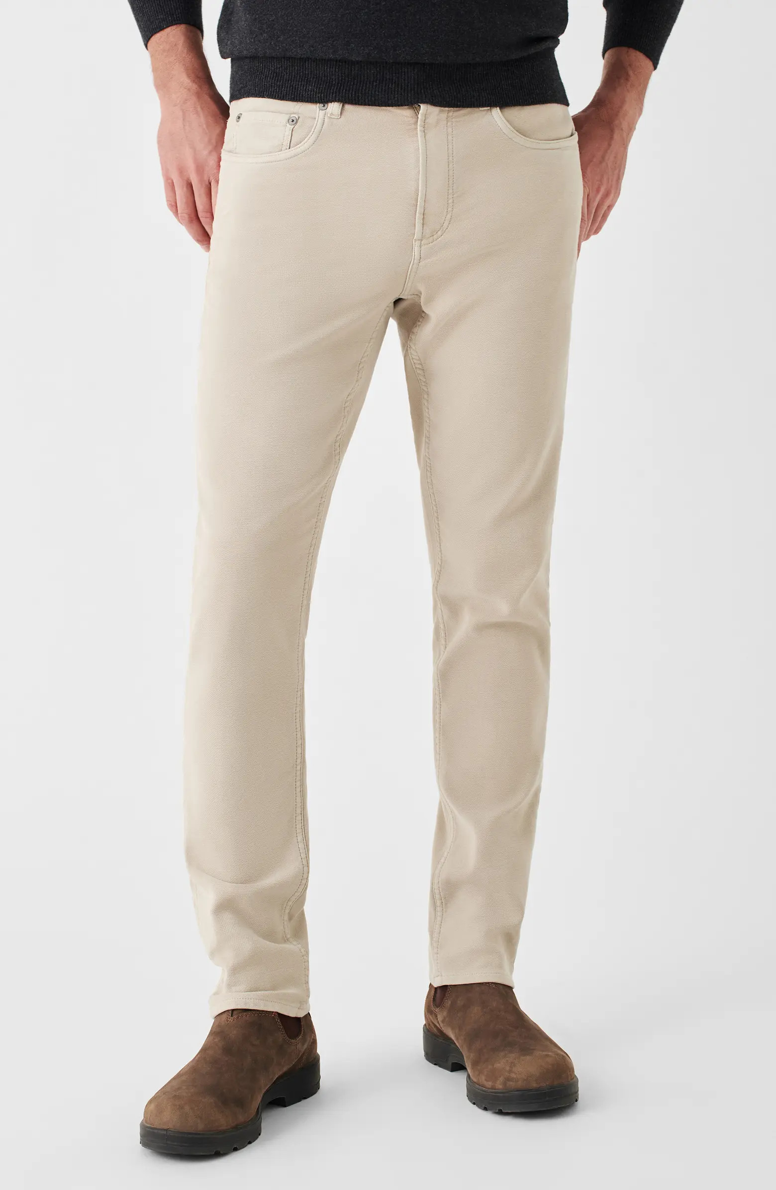 Slim Straight Leg Stretch Terry Cloth Pants | Nordstrom