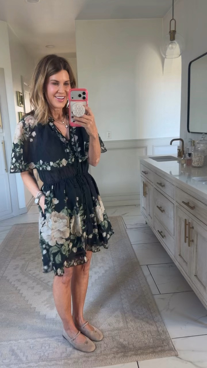 Proud momma moment and what I actually wore today to our son Cale’s swearing in ceremony for passing the Oklahoma Bar Exam 👏🏼👏🏼
Size small dress. I’m between a 7.5 and an 8 and wear a 38 in shoes but feel these Prada Mary Janes are a little short. Consider sizing up