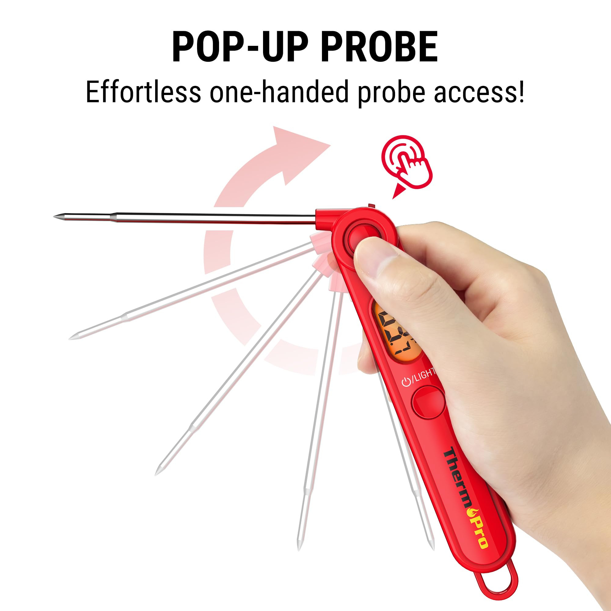 ThermoPro TP03B Digital Meat Thermometer for Cooking, Instant Read Thermometer with Backlight, Ki... | Amazon (US)