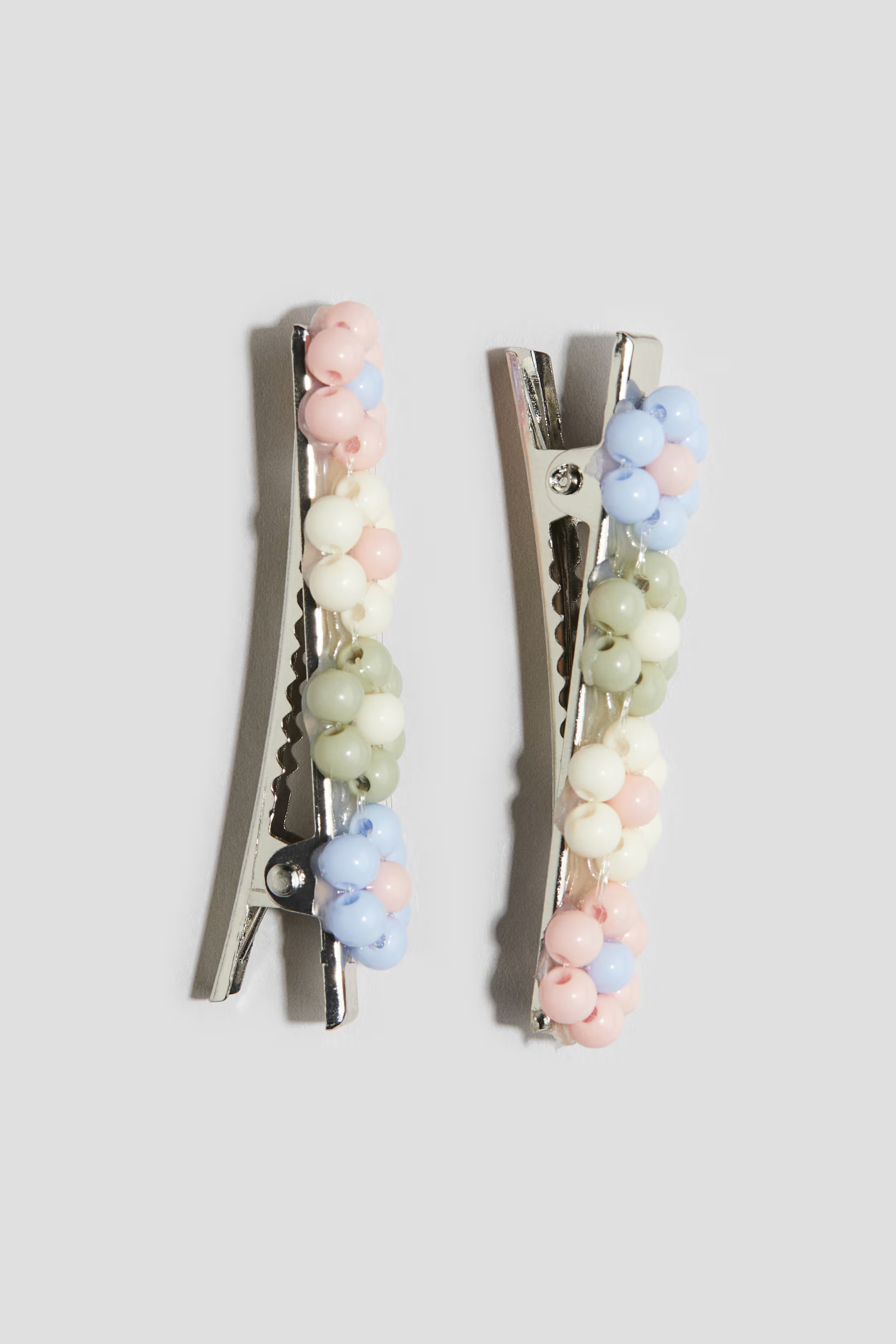 2-pack hair clips - Light pink/Flowers - Kids | H&M GB | H&M (UK, MY, IN, SG, PH, TW, HK)