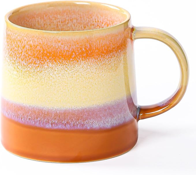 Large Ceramic Coffee Mugs, 20 oz Handmade Pottery Mug, Big Tea Cups with Handle for Office and Ho... | Amazon (US)