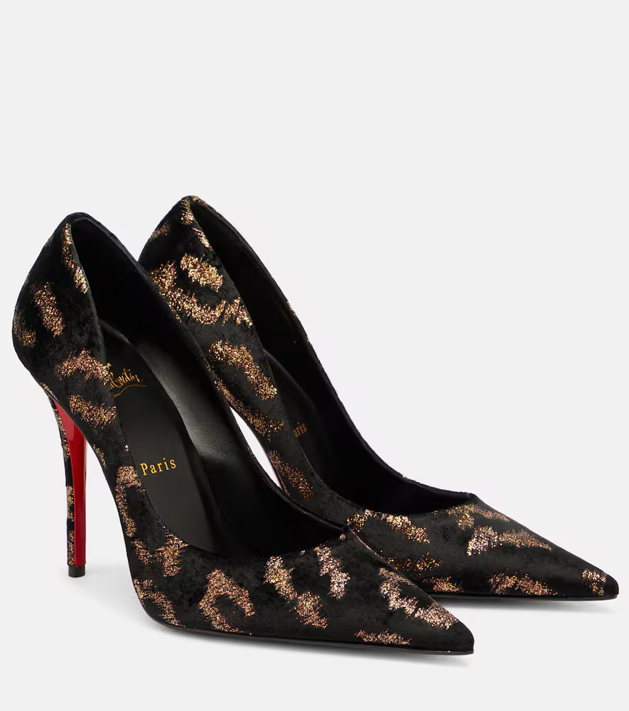 Christian Louboutin Miss Z leopard-print velvet pumps | Mytheresa (US/CA)
