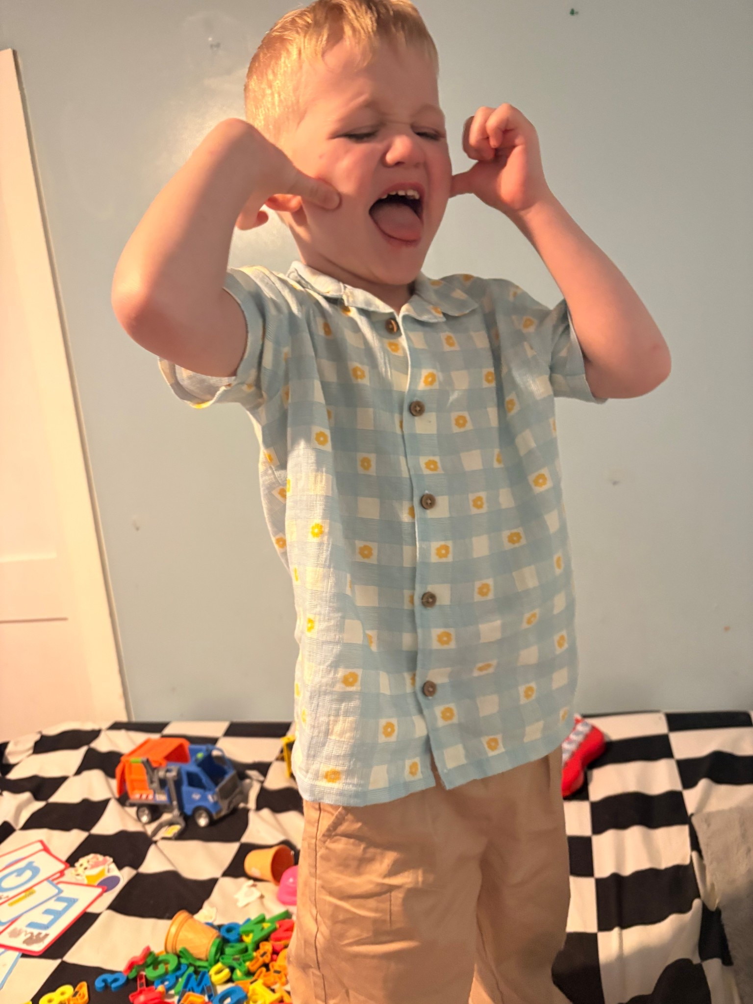 Always being goofy. But from the Lauren Conrad collection. Not only cute for school, but would be adorable for Easter.

#LTKootd #LTKKids #LTKSpringSale