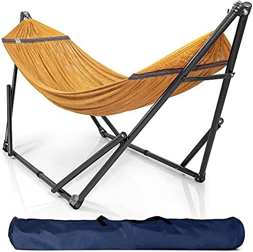 Amazon.com : Tranquillo Universal Collapsible Hammock Stand Electro Static Coated Steel, Adjustab... | Amazon (US)