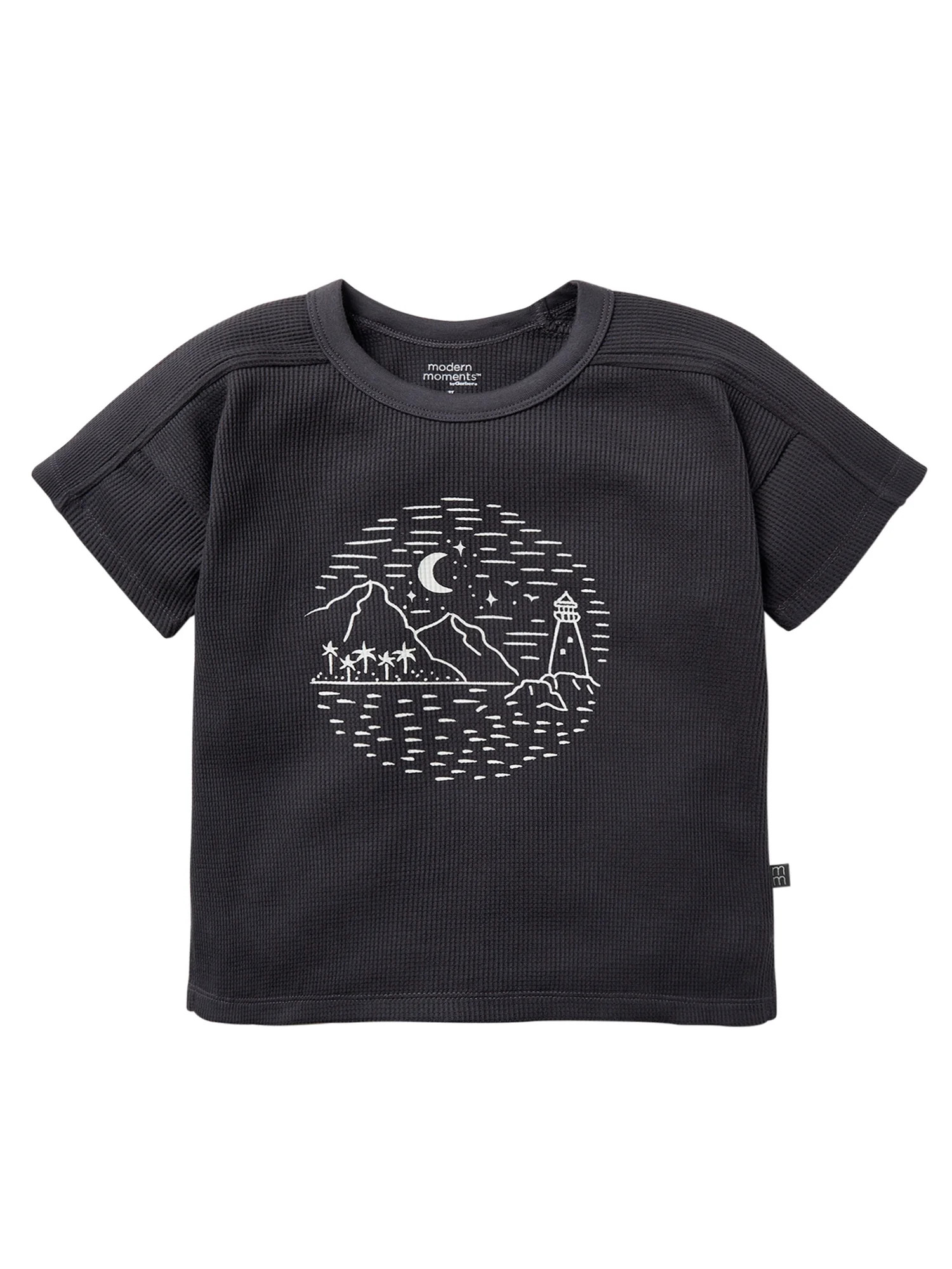 Modern Moments by Gerber Toddler Boy Organic Short Sleeve Oversized T-Shirt, Sizes 12M-5T | Walmart (US)