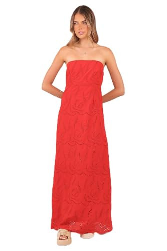 Annika Maxi Dress - Red S | Amazon (US)