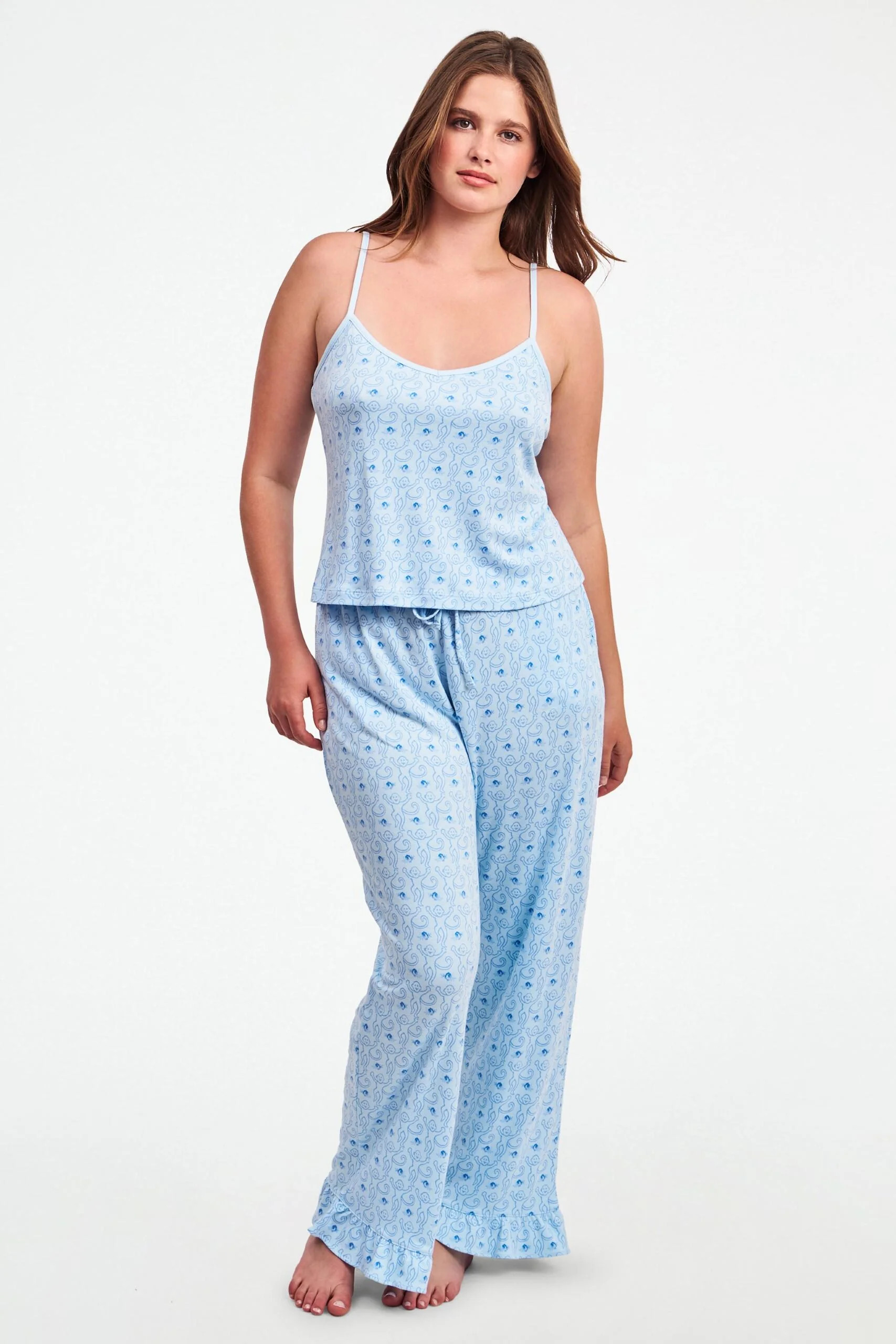 Monkey Rosebud Lily Lounge Set | Roller Rabbit | Roller Rabbit