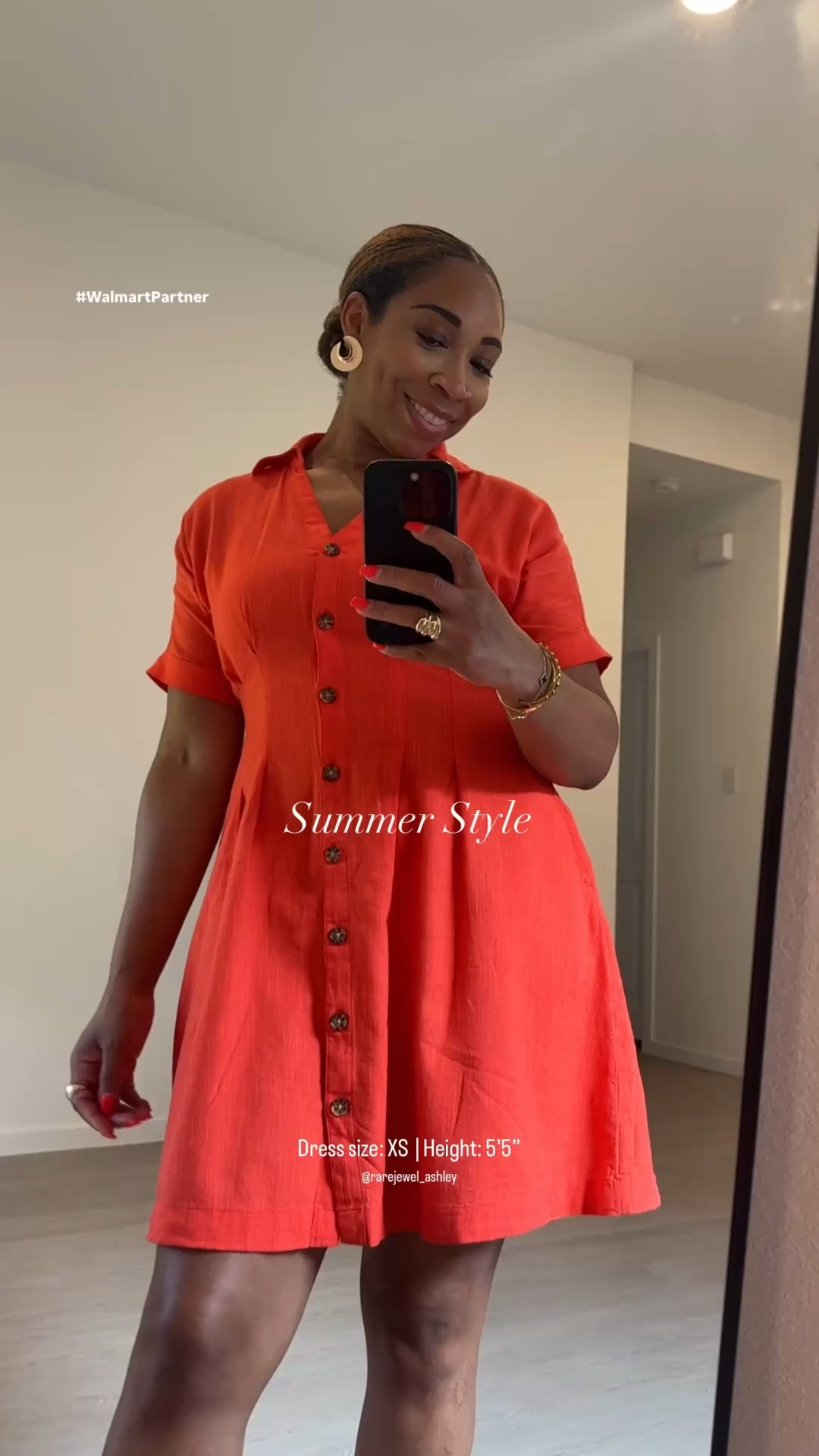 Summer style + business casual
#WalmartPartner #WalmartStyle

Dress size: XS (runs big)
Height: 5’5”

#whatiwore #summerstyle #ootd #lotd #myootd #orange #flats #ankleflats #jewelry #goldjewelry #accessories #linen #linendress #summerdresses #dress #dresses #summerstyle #walmartfinds #walmart #affordablefashion #stylish #summerstyle #summeroutfits #vacationoutfits #vacay #styleinspo #outfitinspiration #outfitideas #whatsnew #trending

#LTKgrwm #LTKootd