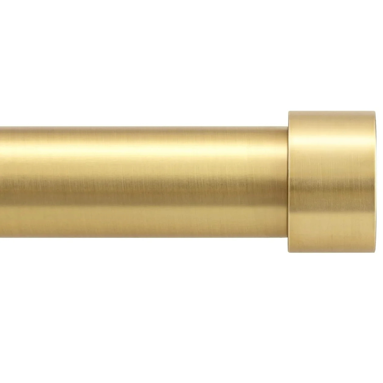 Curtain Rods with End Caps 1 Inch Black Gold Curtain Rod | Homerilla