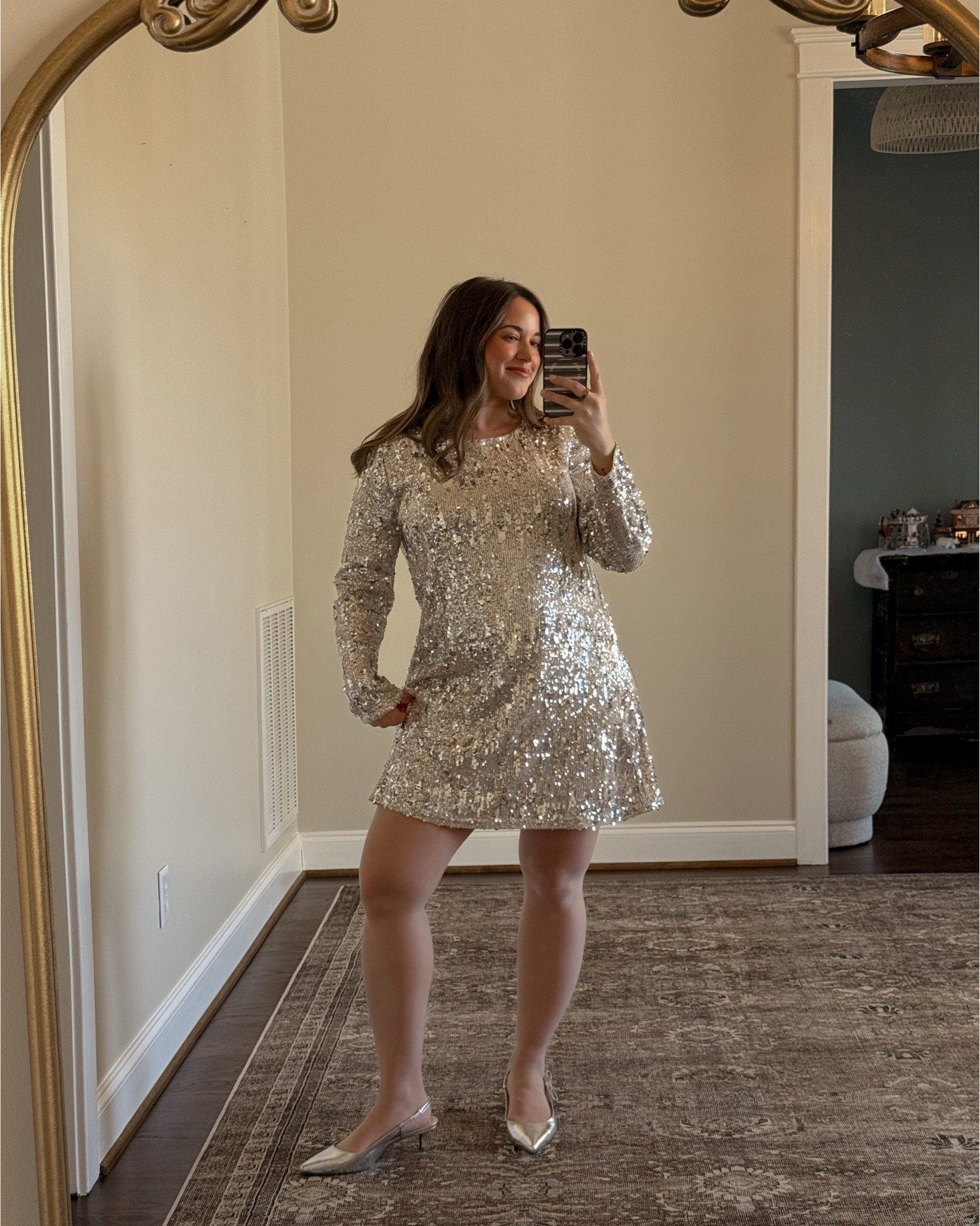 NYE outfit inspo! Dress is currently less than $40! Wearing a large. 

#LTKHoliday #LTKgrwm #LTKootd