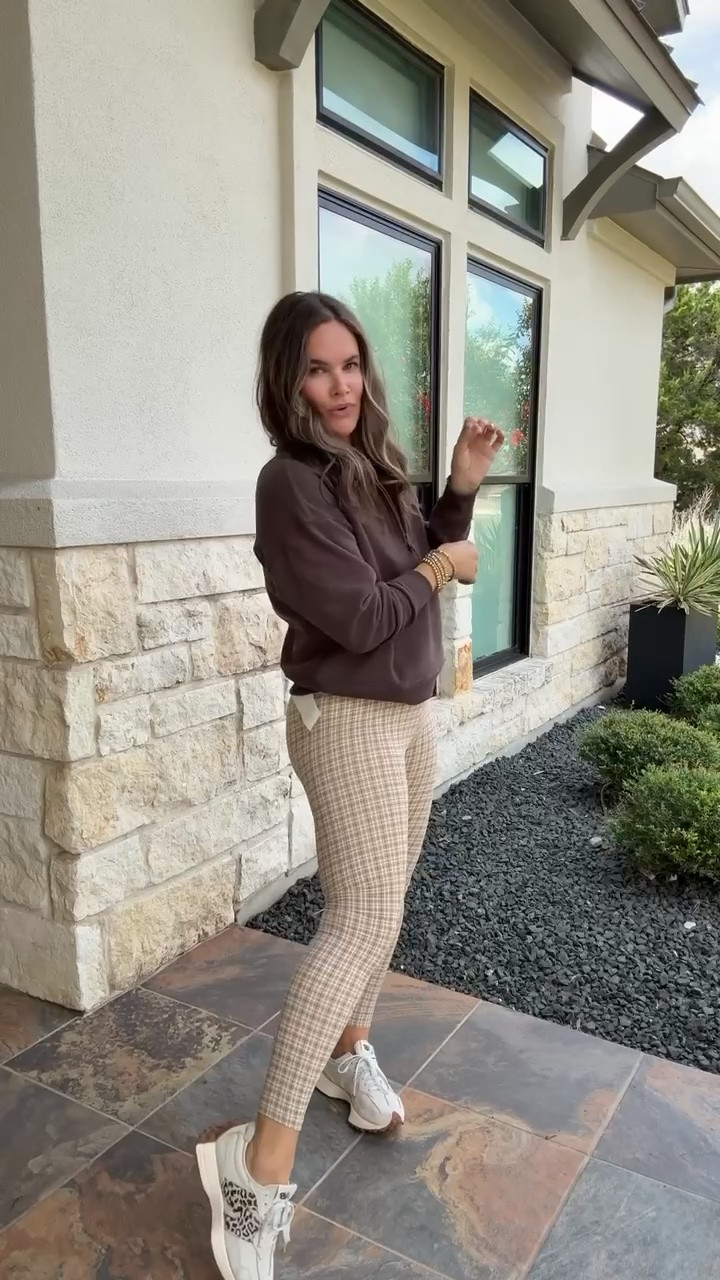 I love a matching set that isn’t basic. The plaid leggings + chocolate brown make this one feel so fun for fall.

plaid leggings, matching set, fall matching set, chocolate brown outfit, fall athleisure, printed leggings, casual fall outfit, fall workout set, everyday fall style, mom on the go outfit, fall fashion, JulieFranks

#LTKmomlife #LTKgrwm #LTKootd