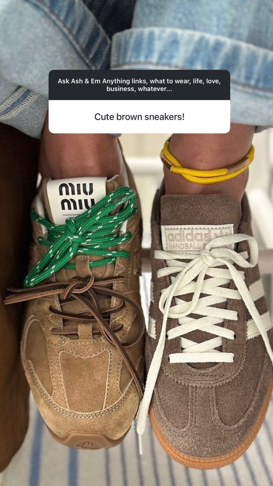 The best practical brown sneakers! perfect for moms on the go! 