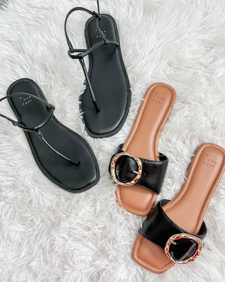 Black sandals for summer! Target sandals are 30% off!! 

#LTKfindsunder50 #LTKshoecrush #LTKstyletip