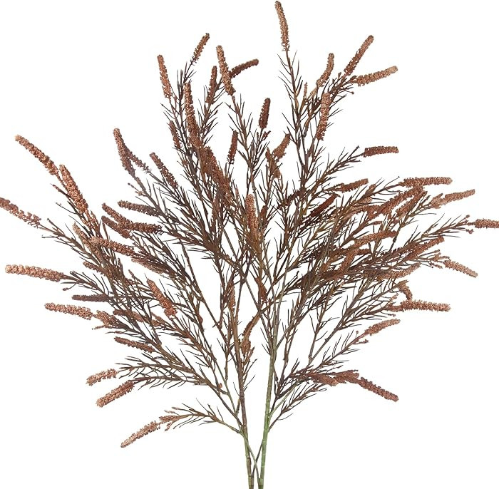 2 Pcs Fake Greenery Stems Artificial Twigs and Branches for Vase Fall Decor 43.3 Inch Brown Faux ... | Amazon (US)
