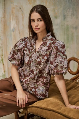 Pipa Bubble Sleeve Top Rustic | Sugarlips
