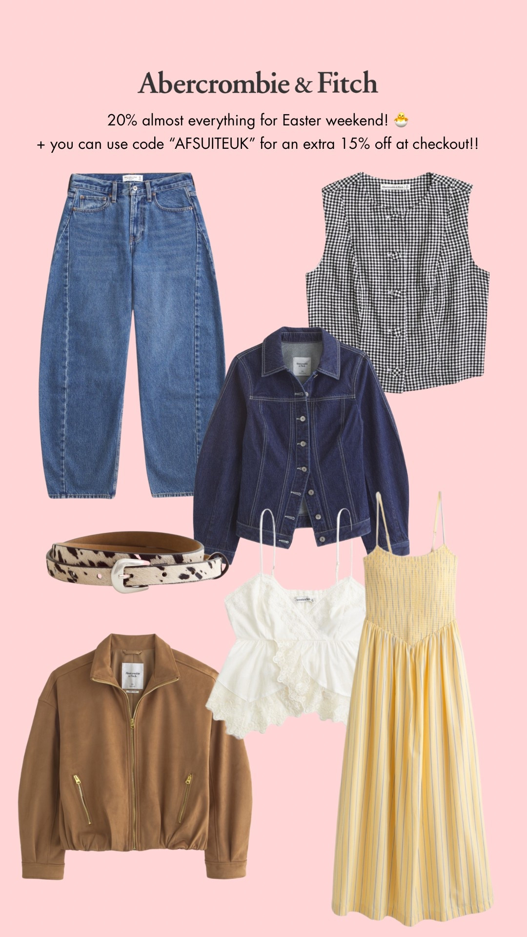 Abercrombie have 20% off everything over Easter weekend! & if you use code “AFSUITEUK” at checkout you can get an extra 15% off! Shop my favourites here ⬇️

#LTKeurope #LTKstyletip #LTKsummer