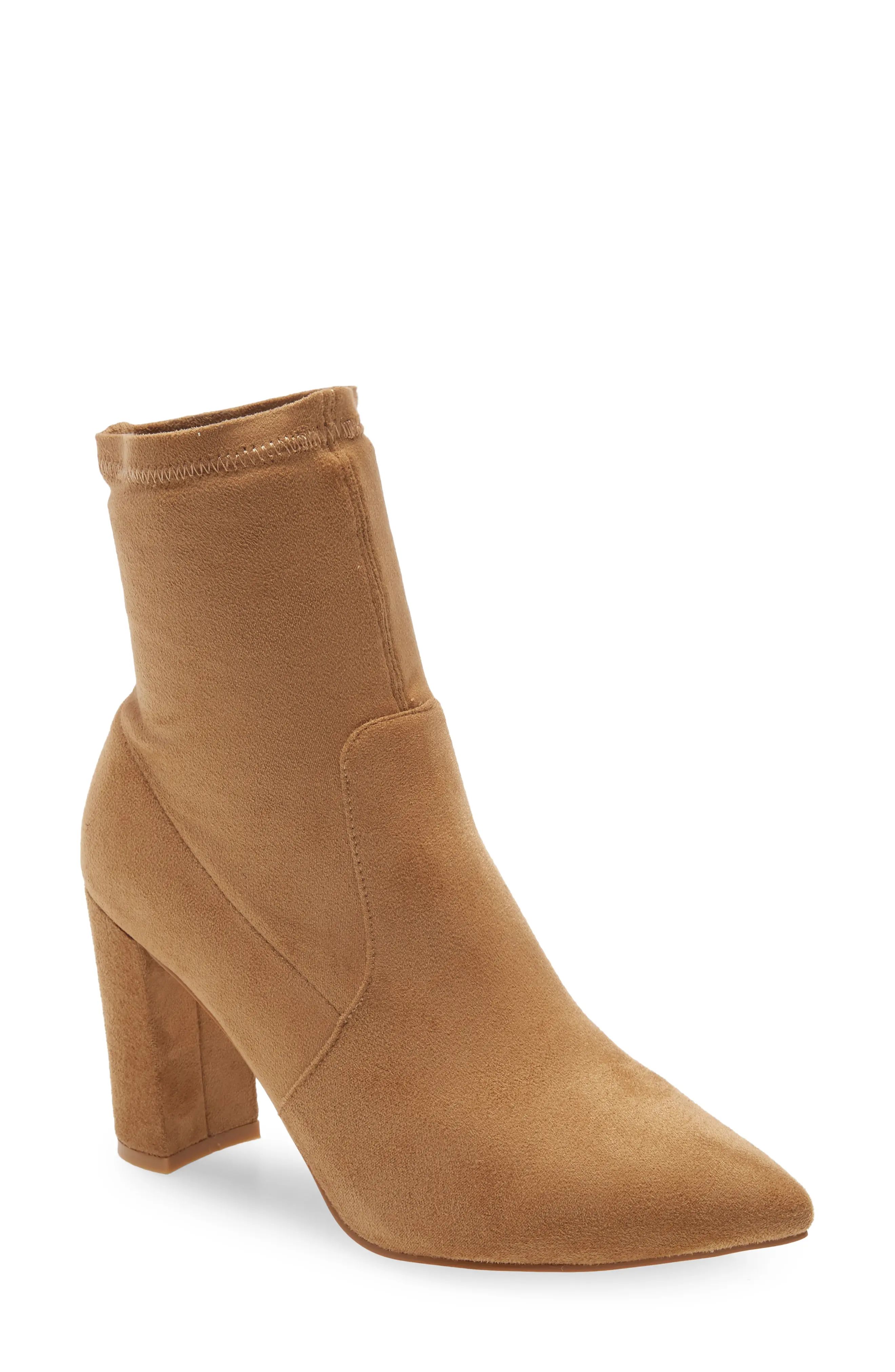 Billini Waverly Faux Suede Bootie in Toffee Suede at Nordstrom, Size 5 | Nordstrom