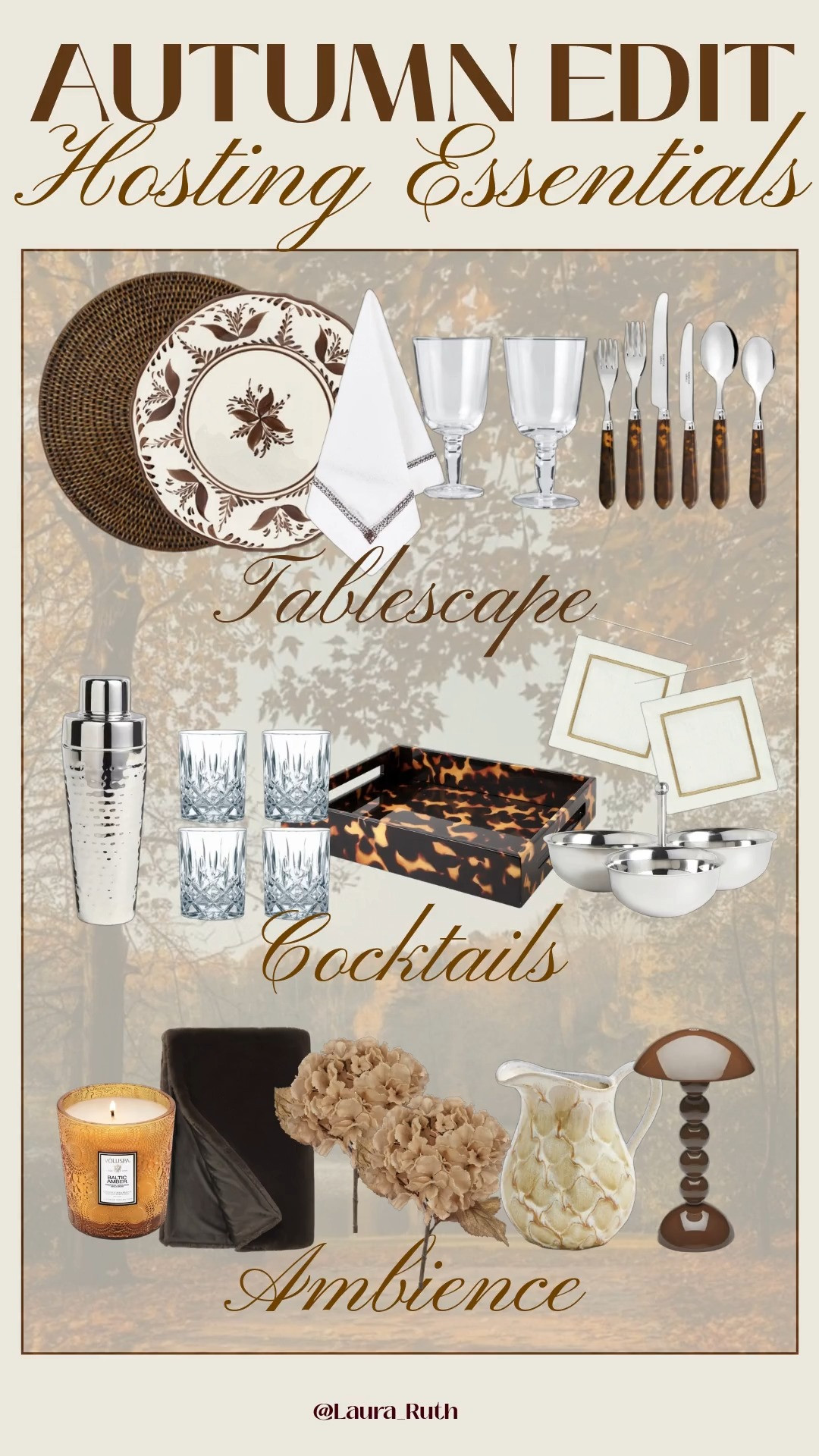 Autumn hosting essentials 🍂🕯️

The little details that make having people over feel extra special from the tablescape, to the cocktails, to the all important ambience.

Everything I’m loving for a cosy autumn evening at home. fall decor  

 #LTKuk #LTKautumn #LTKhome