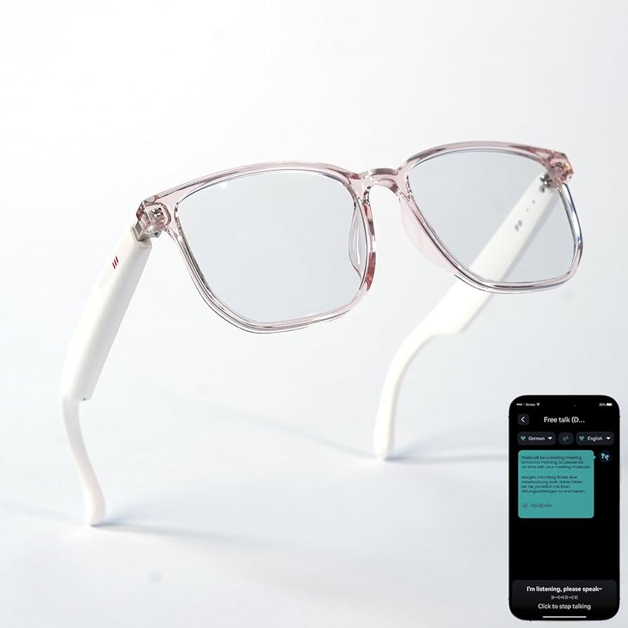 Ai Smart Glasses Bluetooth 5.4 with Translation for Men Women 160+Languages Color-Change Lens Cha... | Amazon (US)