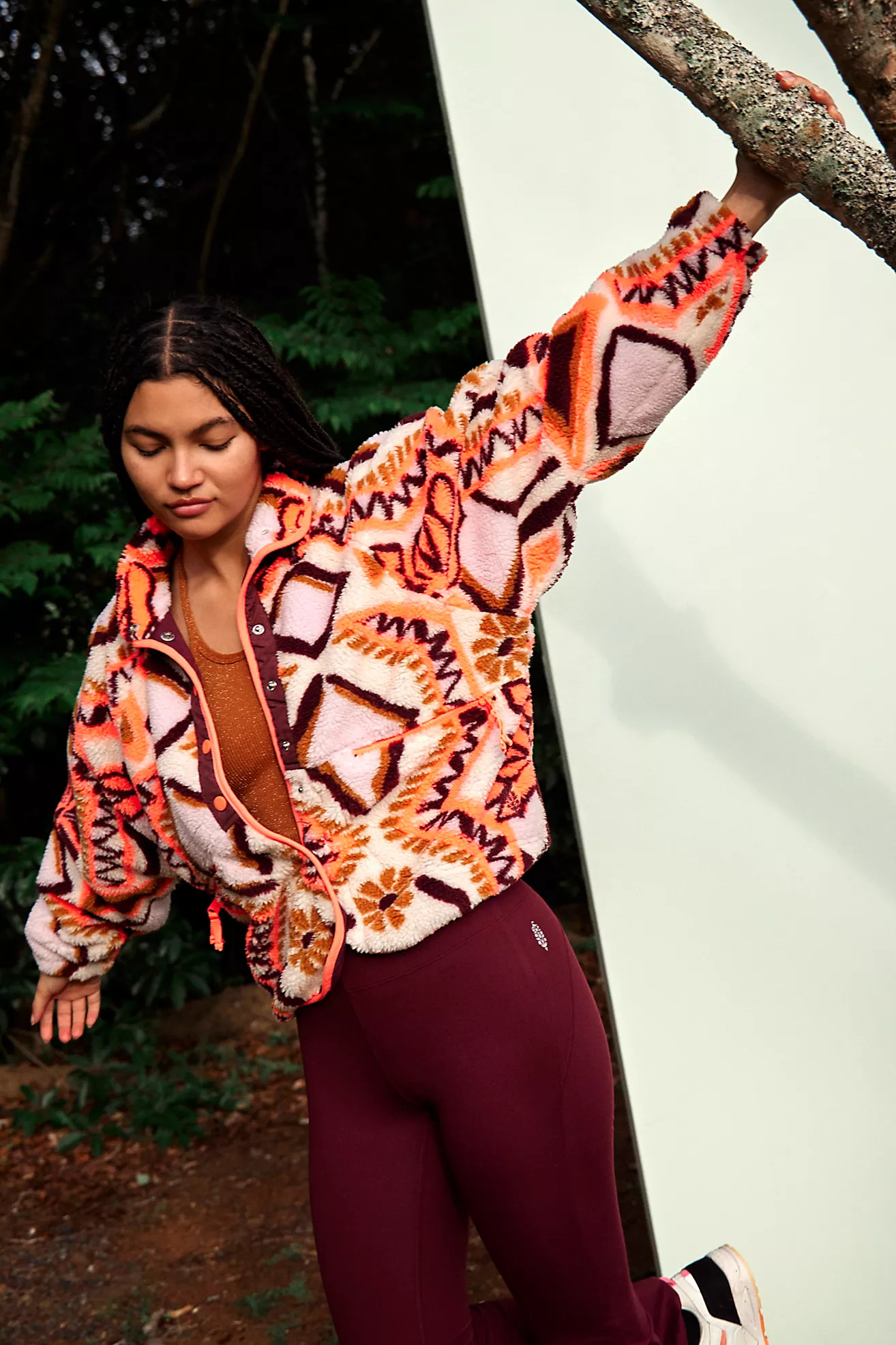 Hit The Slopes Printed Fleece Jacket | Free People (Global - UK&FR Excluded)