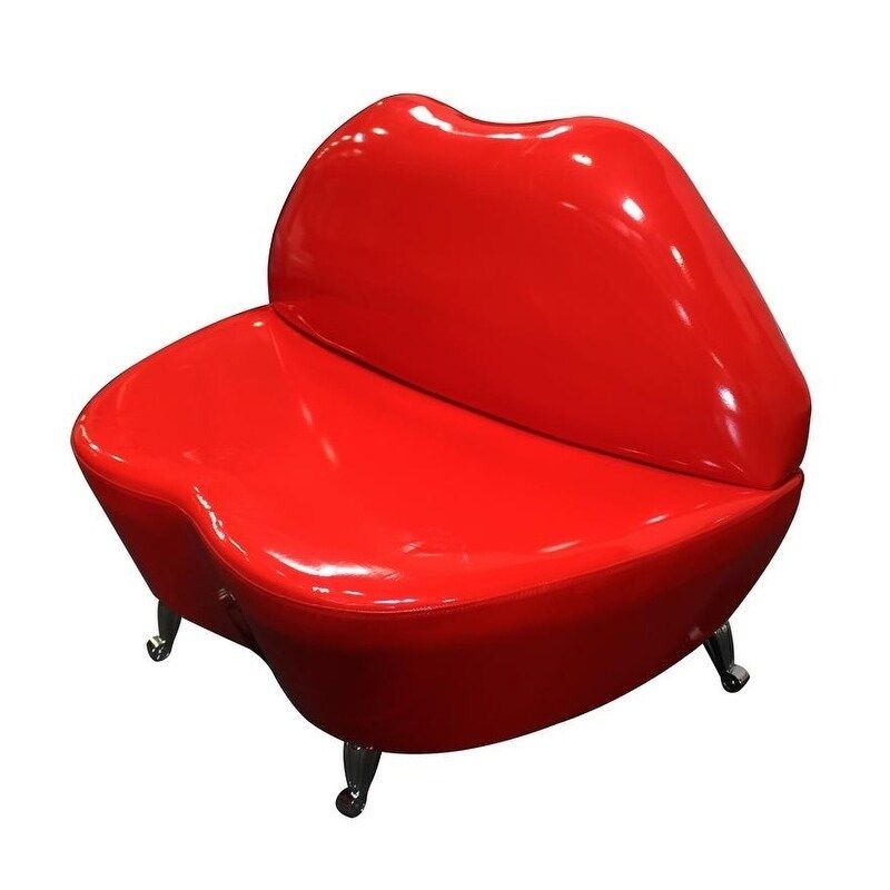 Best Master Furniture Red Lip Chair (Red) | Bed Bath & Beyond
