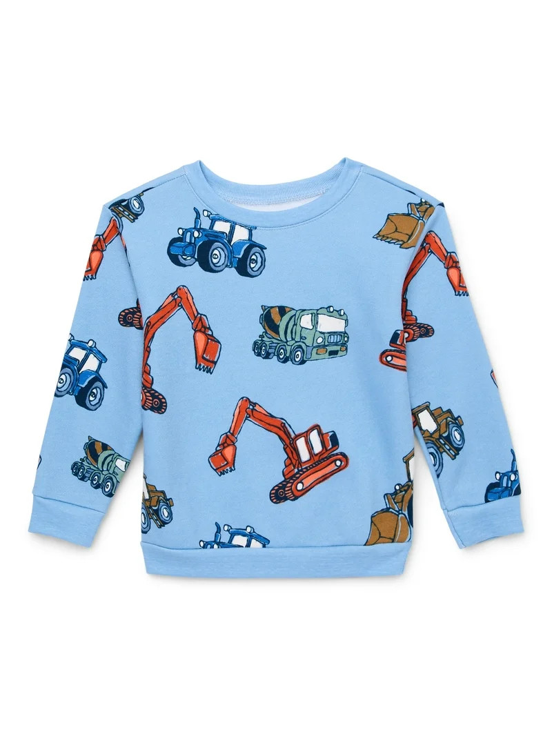 Garanimals Toddler Boy Print Fleece Sweatshirt, Sizes 2T-5T | Walmart (US)