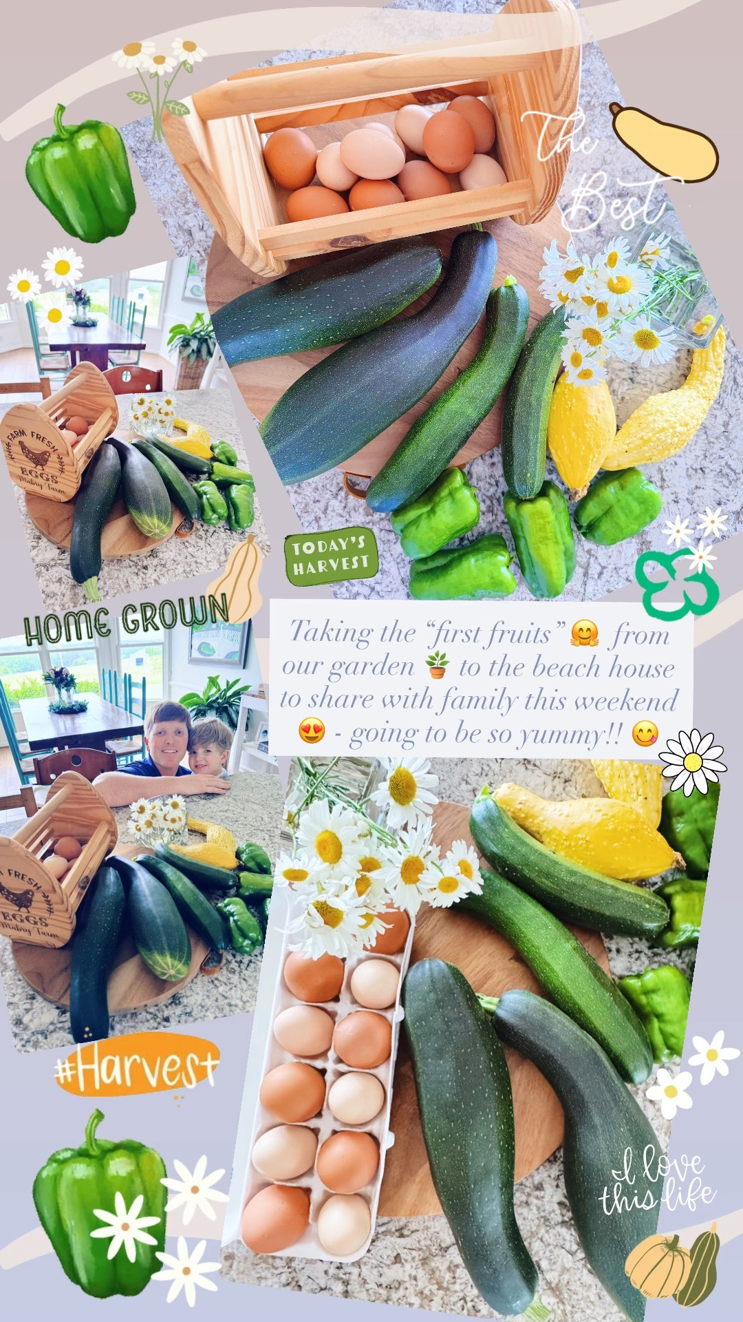 Taking the “first fruits” 🤗  from our garden 🪴 to the beach house to share with family this weekend 😍 - going to be so yummy!! 😋