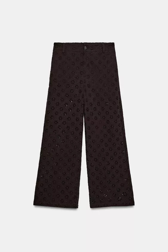 CULOTTES WITH OPENWORK EMBROIDERY | Zara US
