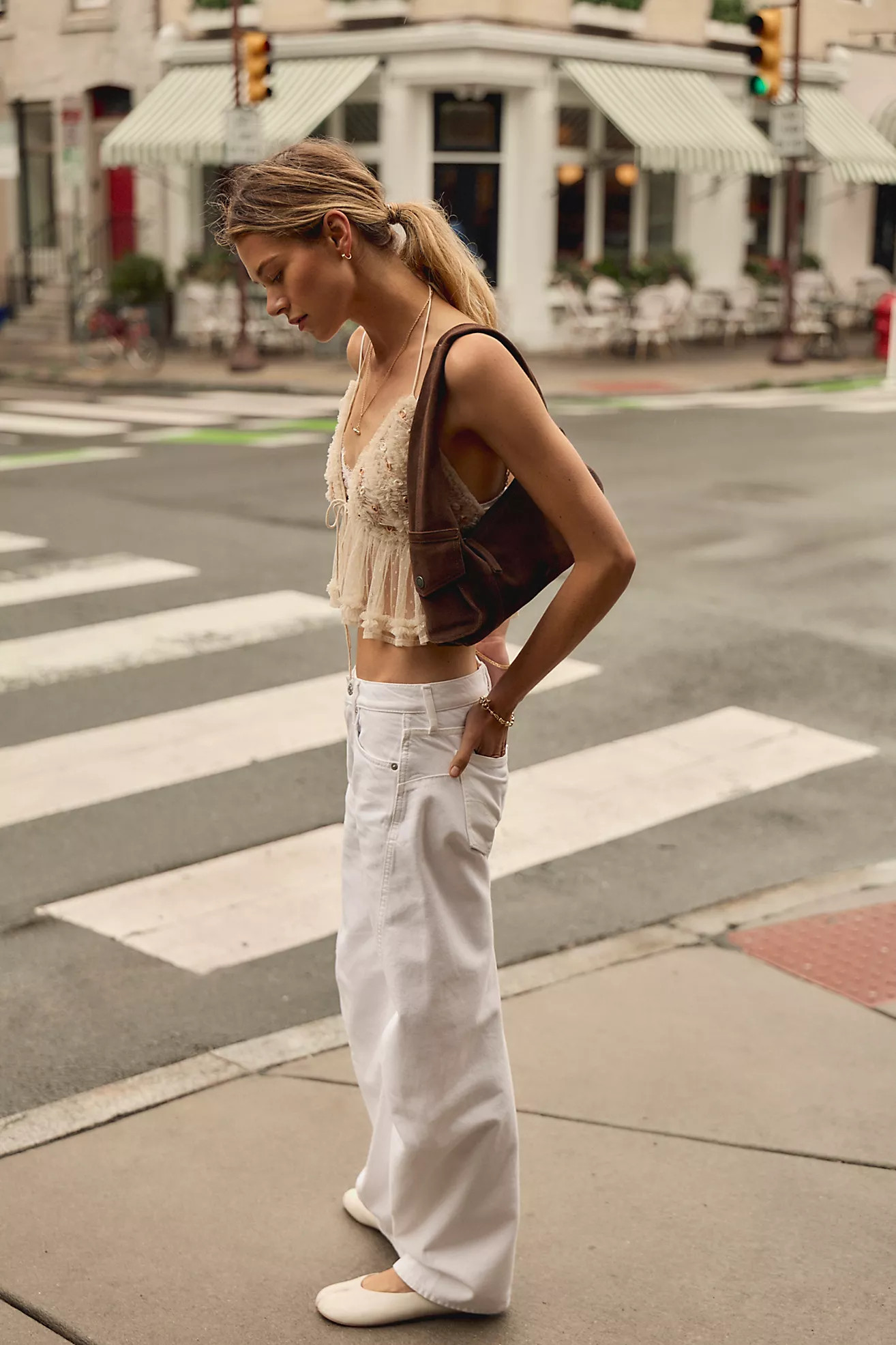 Soto East West Suede Shoulder Bag | Free People (Global - UK&FR Excluded)
