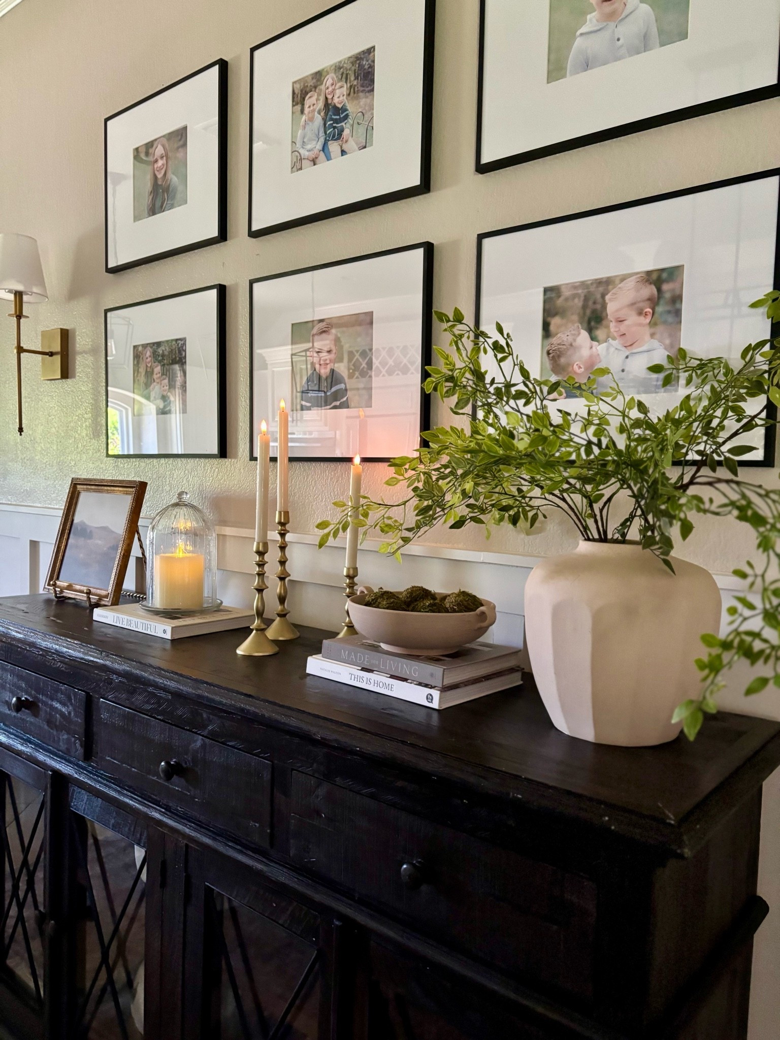 Loving this refresh I did on my buffet!  These stems are so affordable and perfect for year round greenery!

#LTKHome