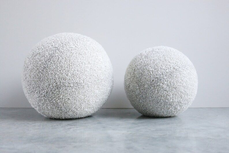 PREORDER  Ball sphere shaped modern minimal white marle | Etsy | Etsy (US)
