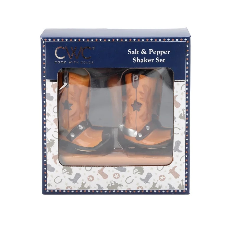 Cook With Color Texas Themed Salt and Pepper Shaker, Boot | Walmart (US)