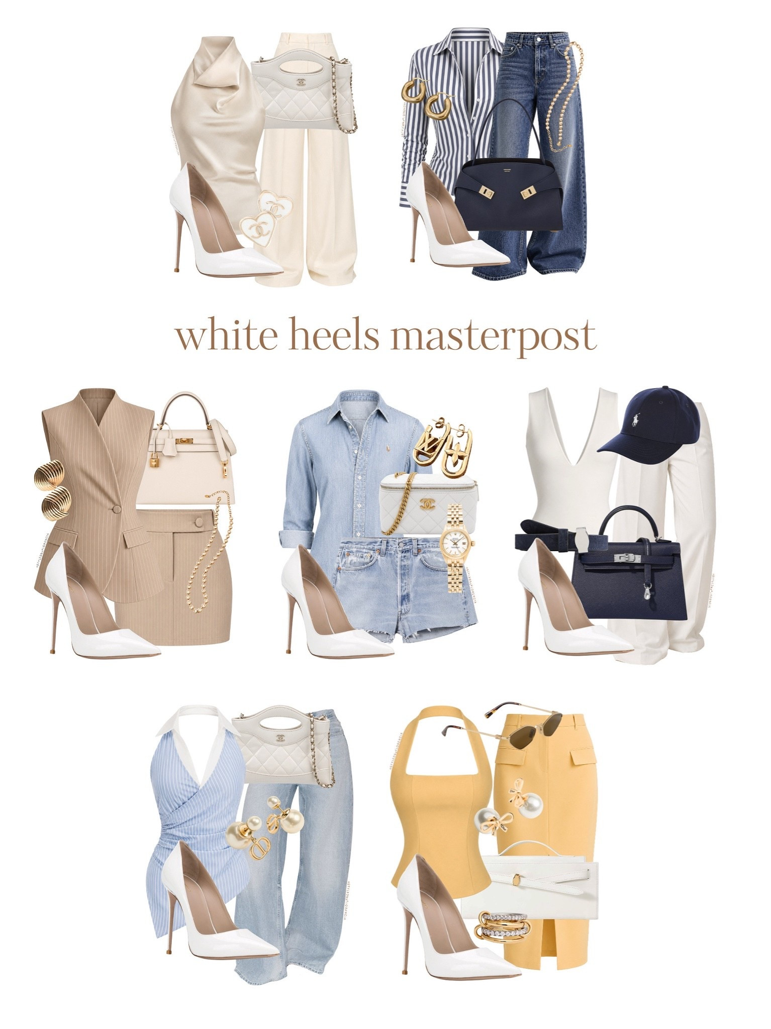 These are a wardrobe must have that I don’t see as many people talking about as they should! Really love a white heel🤍🤍