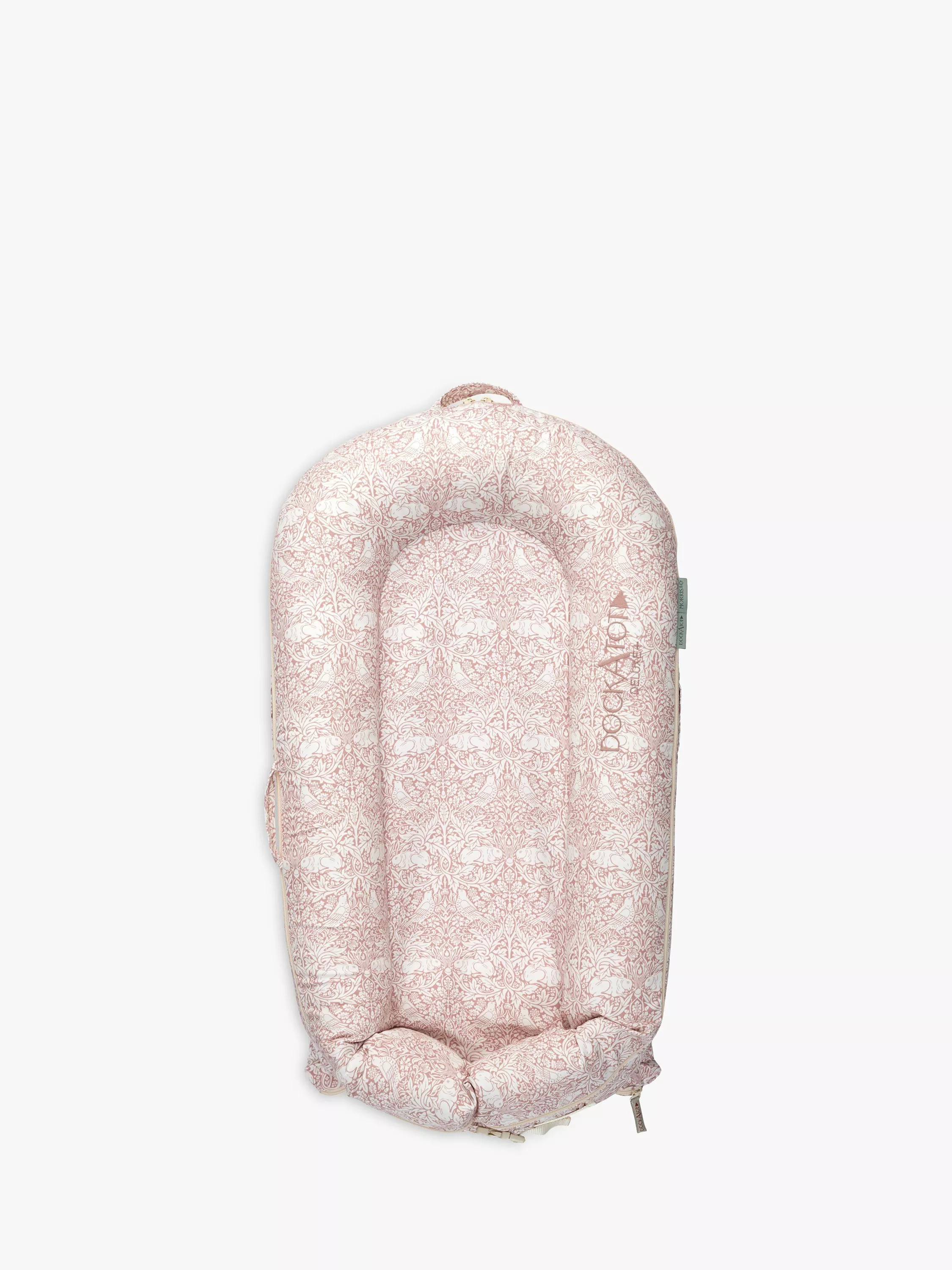 DockATot Deluxe+ William Morris Brer Rabbit Baby Pod, 0-8 months, Marshmallow | John Lewis (UK)