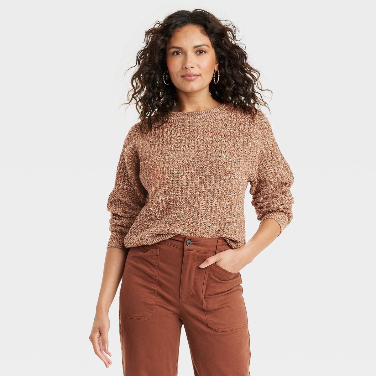 Women's Crewneck Cotton Pullover Sweater - Universal Thread™ | Target