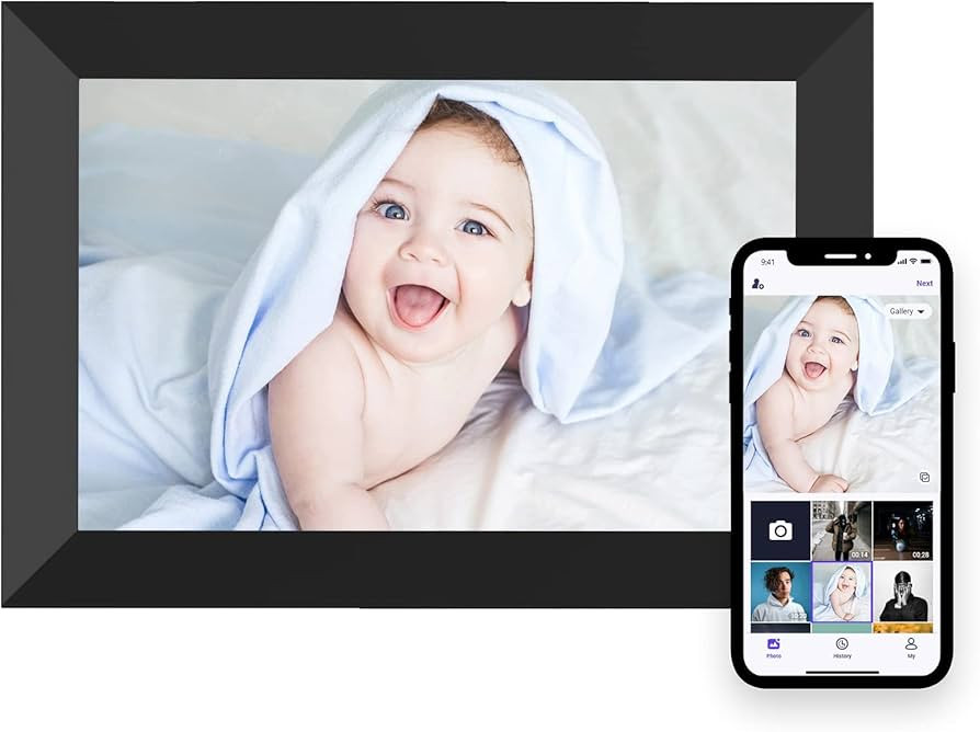 MEZED 10.1'' Digital Picture Frame，Smart Digital Photo Frame with 1280x800 IPS Touch Screen, Au... | Amazon (US)