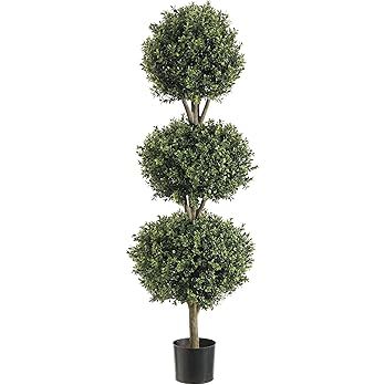 1 4'TRI Ball Boxwood TOP.(P) GRTT Greenery, 48-in, Two Tone Green | Amazon (US)