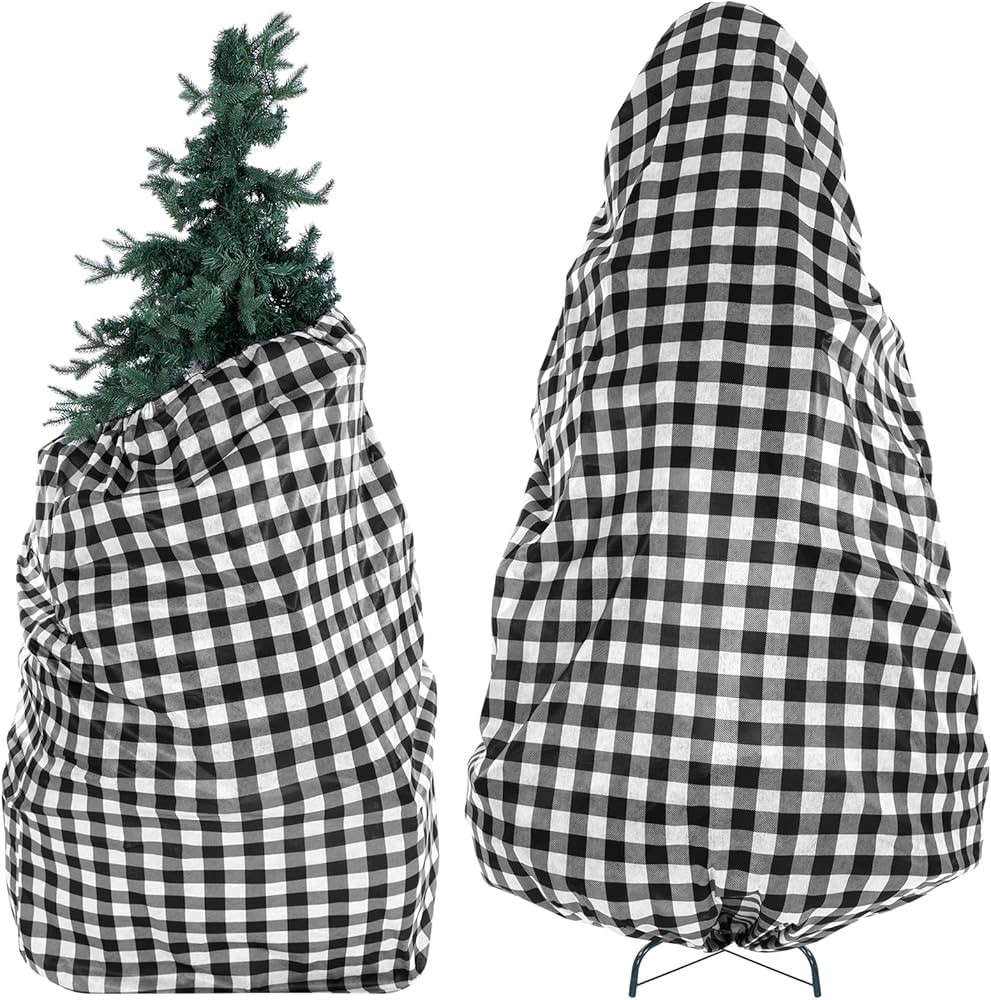 2 Pieces Large Christmas Tree Storage Bag with Drawstring for 7.5 Ft Tree Christmas Tree Covers f... | Amazon (US)