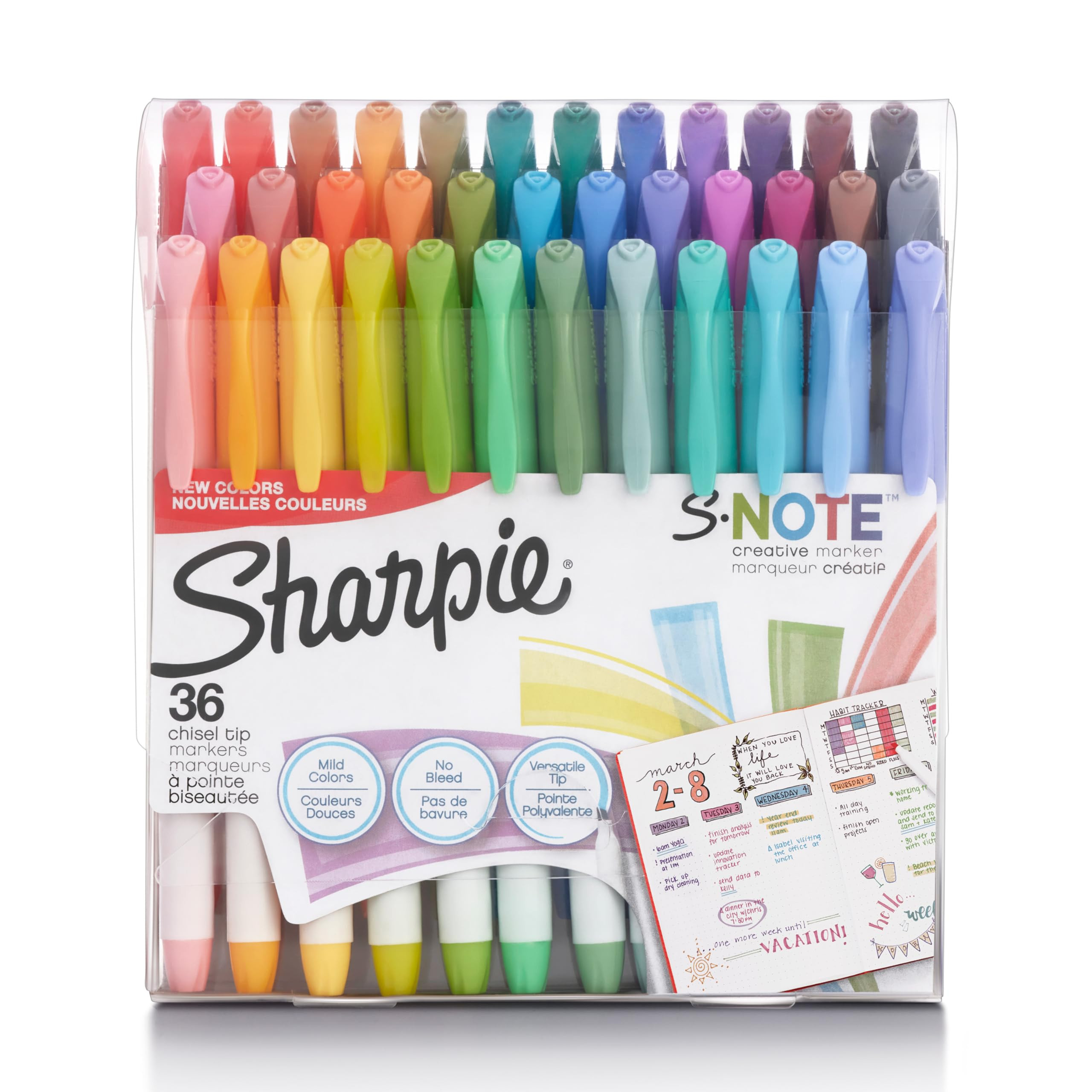 Sharpie S-Note Creative Markers, Pastel Highlighters, Art Marker Set, Assorted Colors, Chisel Tip... | Amazon (US)