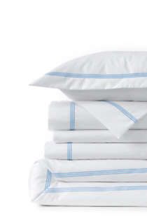 400 No Iron Supima Sateen Embroidered Duvet Cover | Lands' End (US)