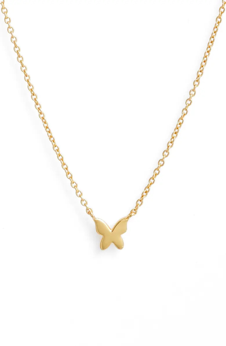 Argento Vivo Sterling Silver Mini Butterfly Pendant Necklace | Nordstrom | Nordstrom