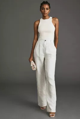Reformation Mason Linen Pants | Anthropologie (US)