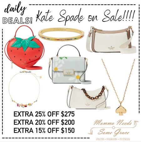 Extra % off everything Kate spade when you purchase $150 or more! 

So many cute steals!

#LTKItBag #LTKSeasonal #LTKSaleAlert