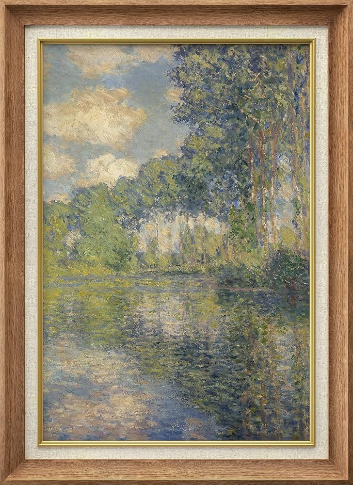 MUDECOR Premium Framed Wall Art Verdant Forest Landscape Claude Monet Classical Illustrations Fin... | Amazon (US)