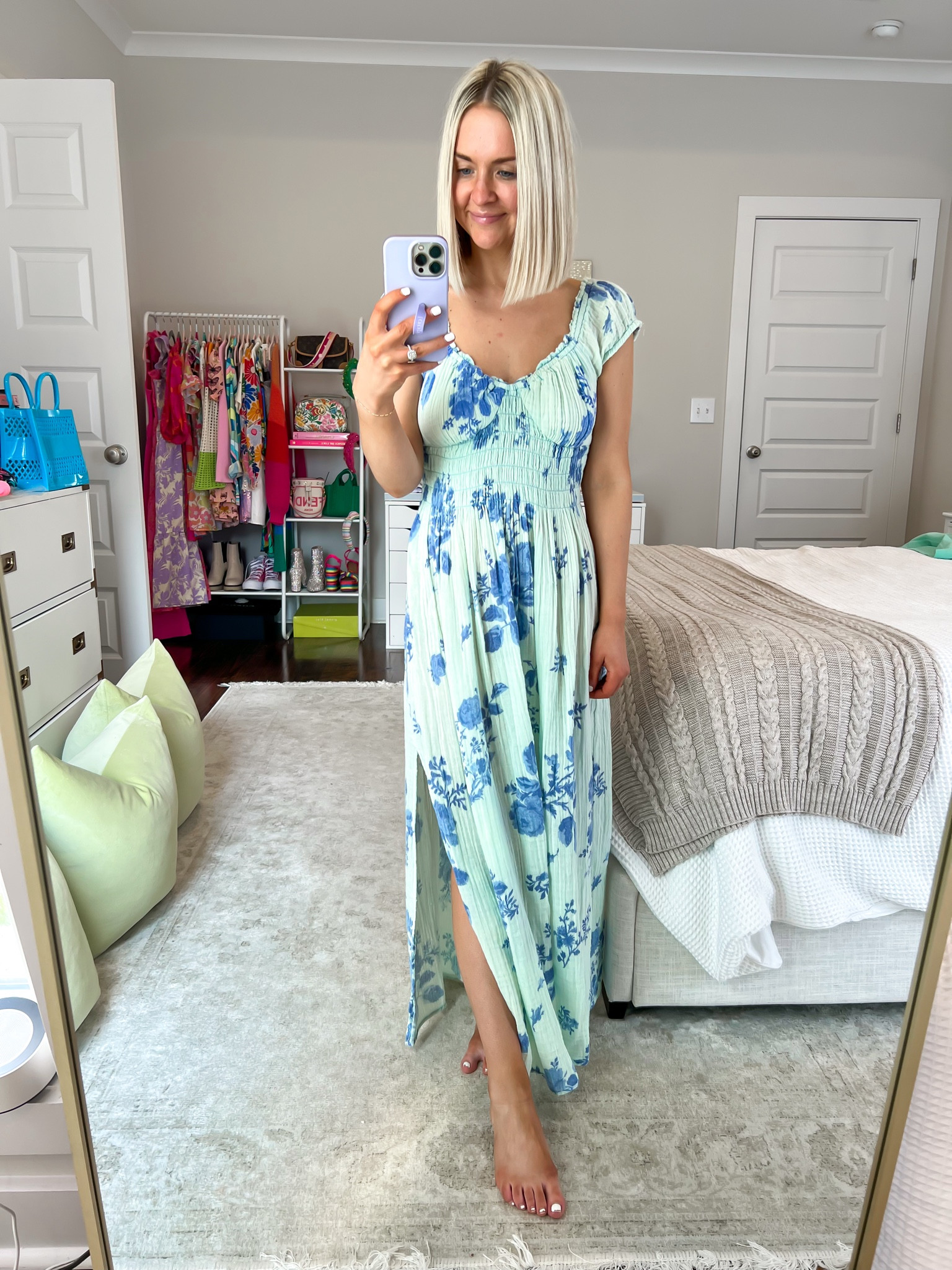 Baby blue midi dress / forget me not midi dress / free people dress / baby boy shower dress / bump friendly dress
Size: XS

#LTKSeasonal #LTKstyletip #LTKFestival