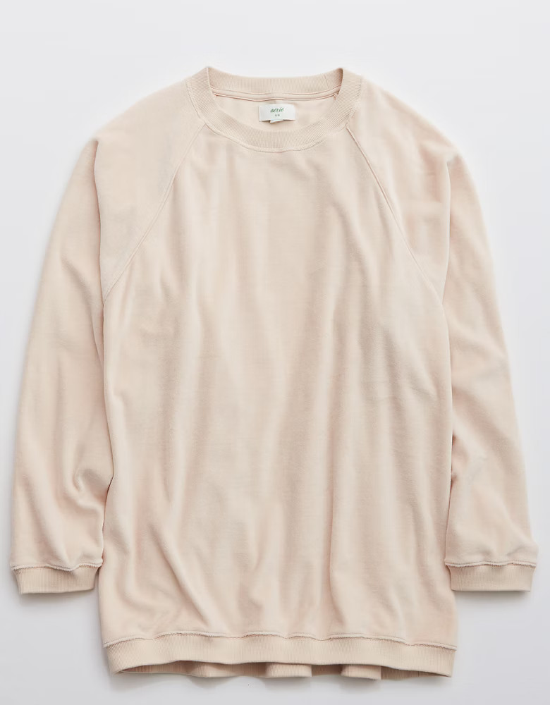 Aerie REAL Obsessed Velour Sweatshirt | American Eagle Outfitters (US & CA)