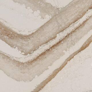 Quartz Countertop Sample in Brittanicca Gold Warm | The Home Depot