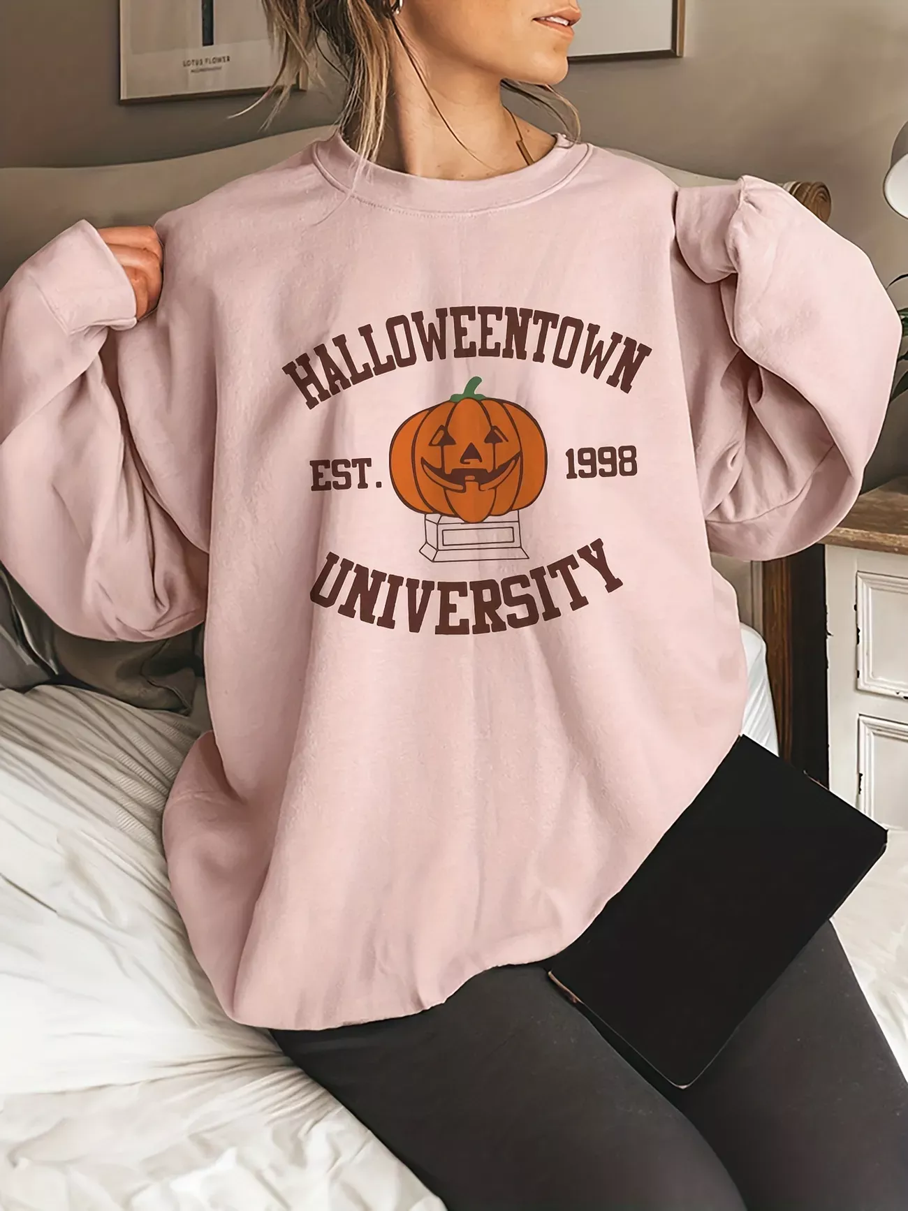 Halloween Print Sweatshirt, Casual … curated on LTK