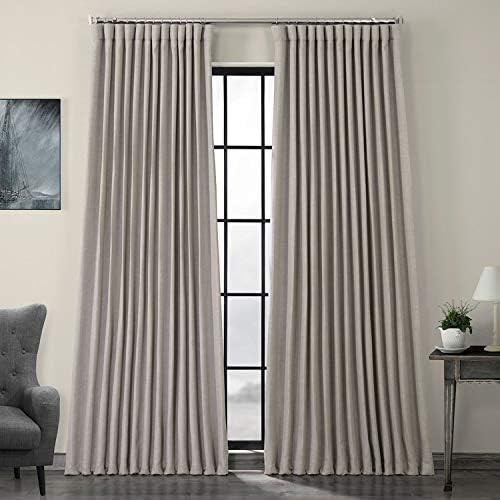 HPD Half Price Drapes BOCH-LN1858-84-DW Faux Linen Extra Wide Blackout Room Darkening Curtain (1 ... | Amazon (US)