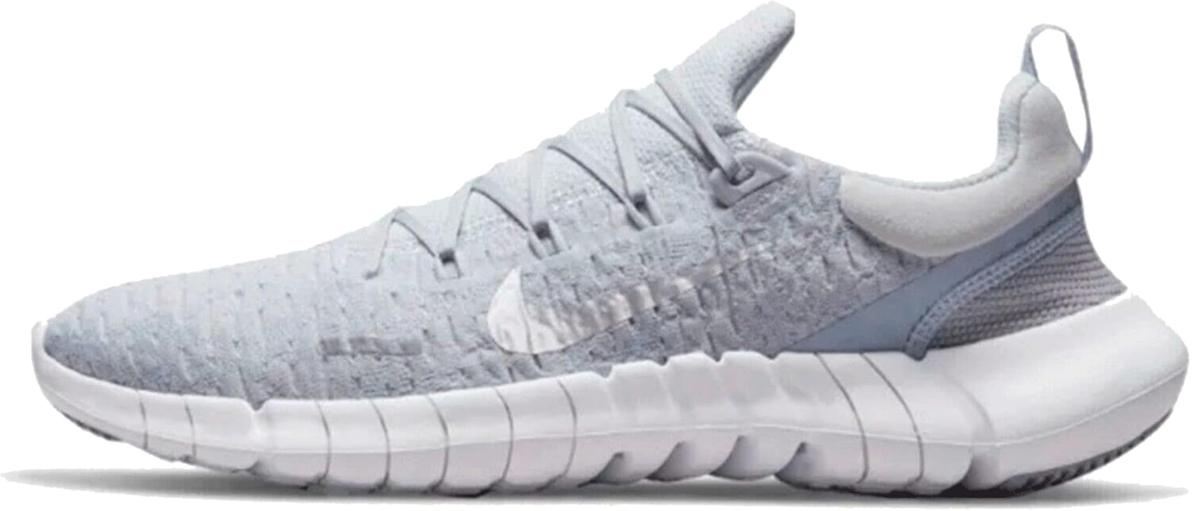 Nike Womens Free Run 5.0 Running Shoes Pure Platinum/Metallic Silver Size 10 | Amazon (US)